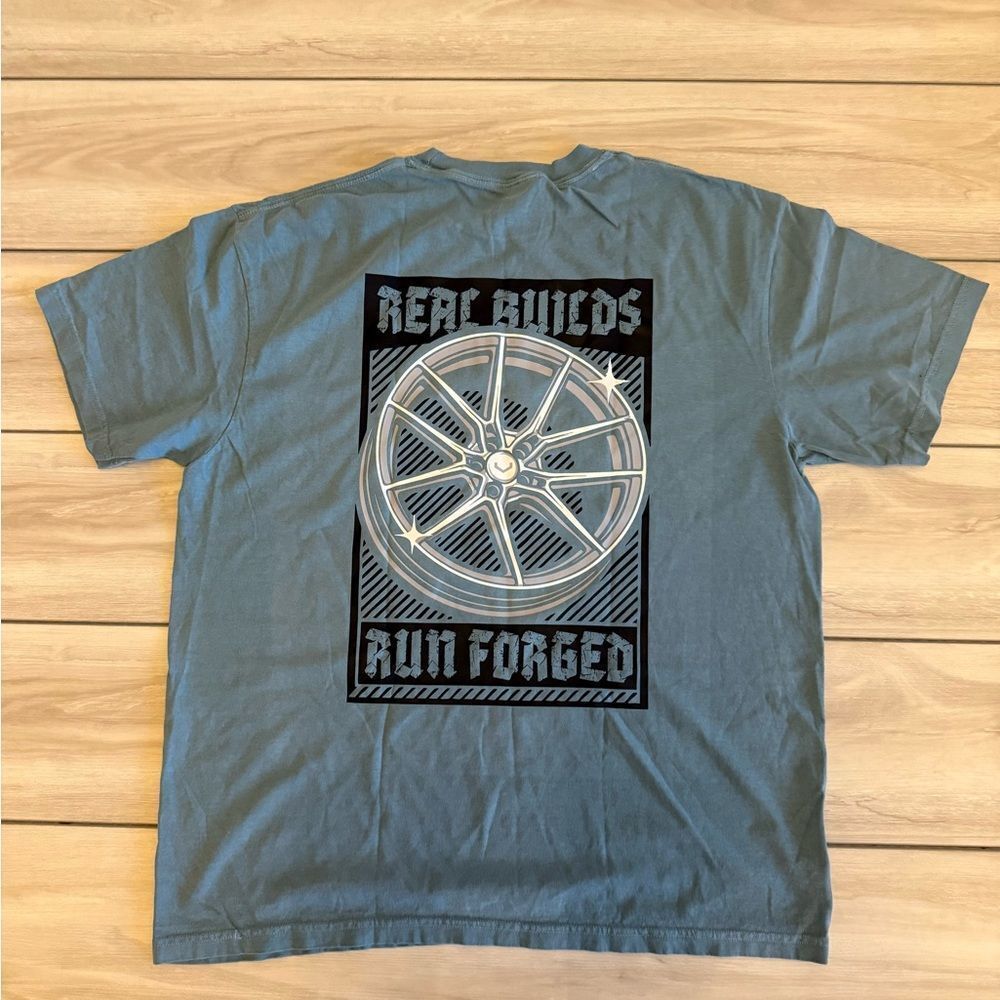 LGND Supply Co Real Builds T-Shirt Blue Various Sizes NWT